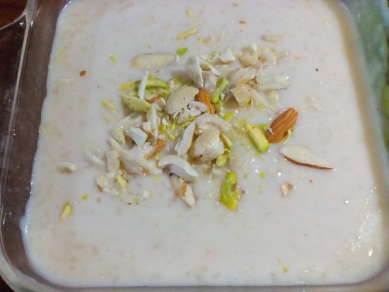 Rice Kheer Indian Dessert Zayka Ka Tadka