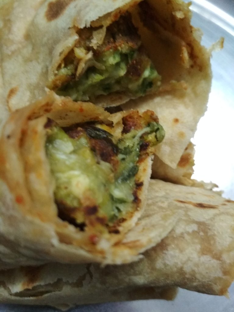 Palak Paneer Frankie Recipe